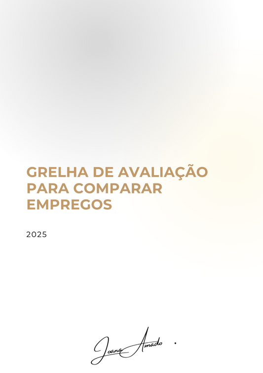 Grelha de Avaliação para Comparar Empregos